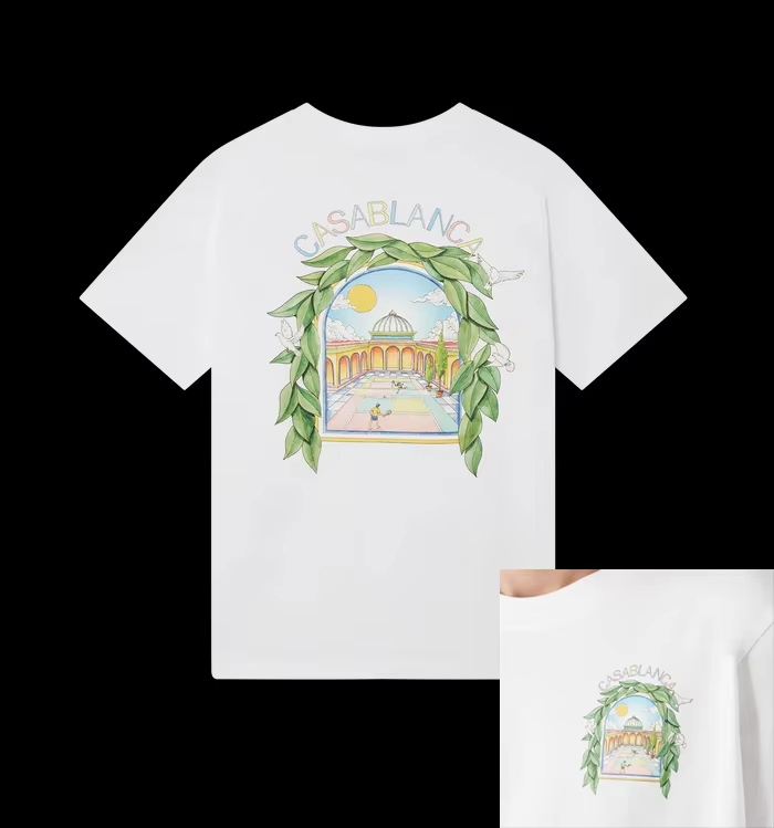 French Streetwear Brand - T-shirt classica Green Leaf French Luxury
