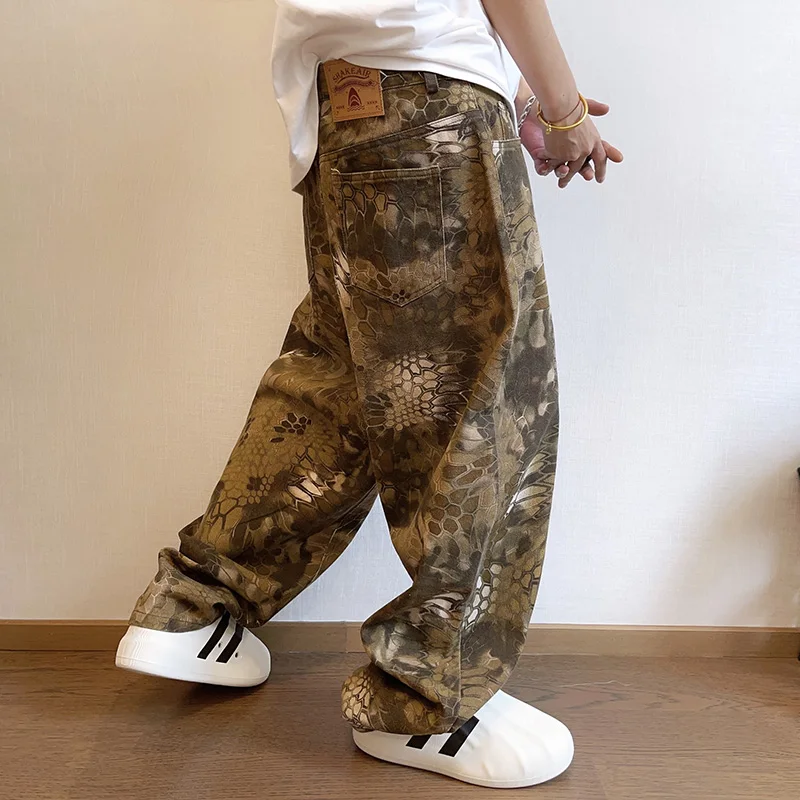 Streetwear Brand Graphic Designer - Nuovi uomini chic stampa serpente streetwear