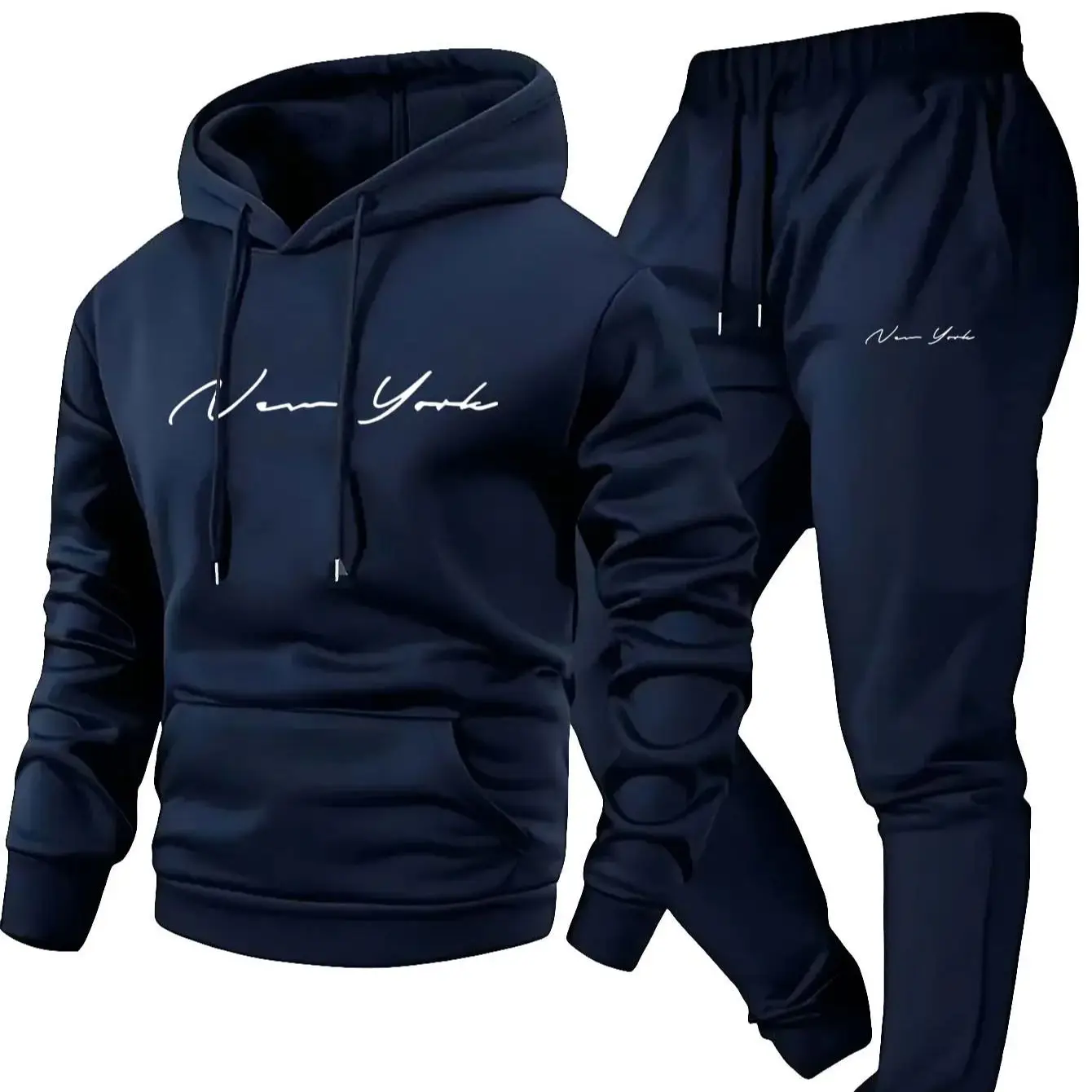 Streetwear Zipper - Set Felpa con Cappuccio e Pantaloni