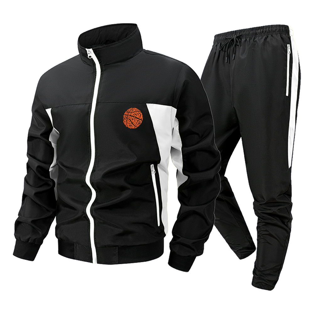 Streetwear Zipper - Tuta Sportiva da Uomo Bicolore con