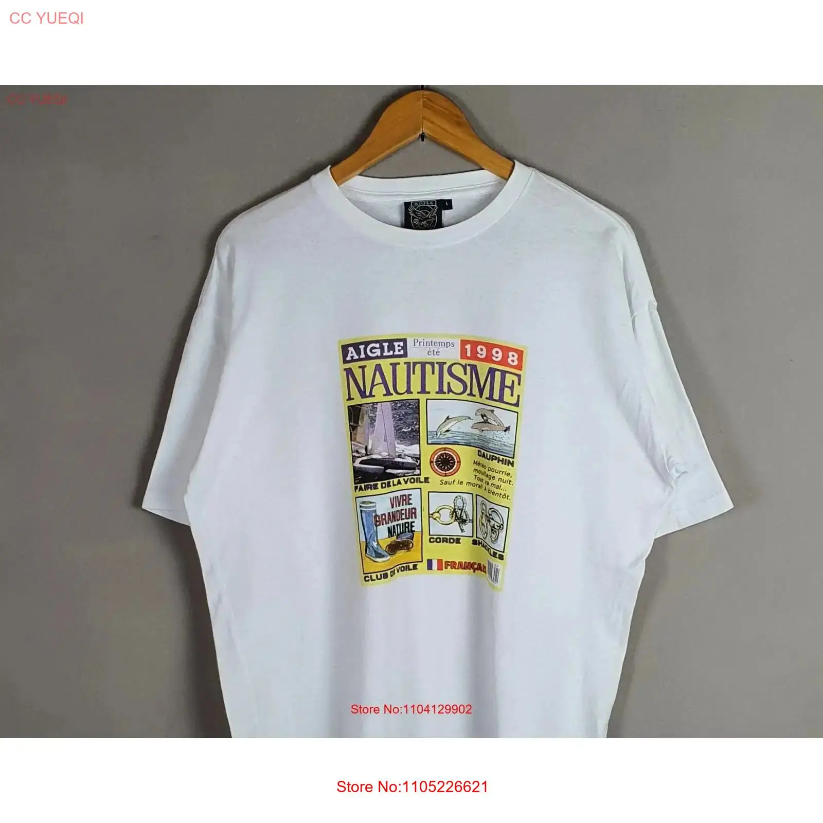 French Streetwear Brand - T-shirt vintage AIGLE Nautisme primavera estate
