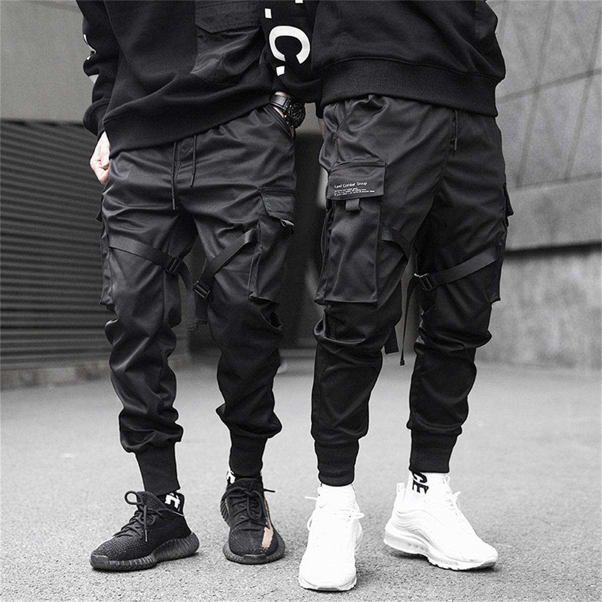 Pantaloni cargo hip-hop neri P - Streetwear Brand China recensione e prezzo