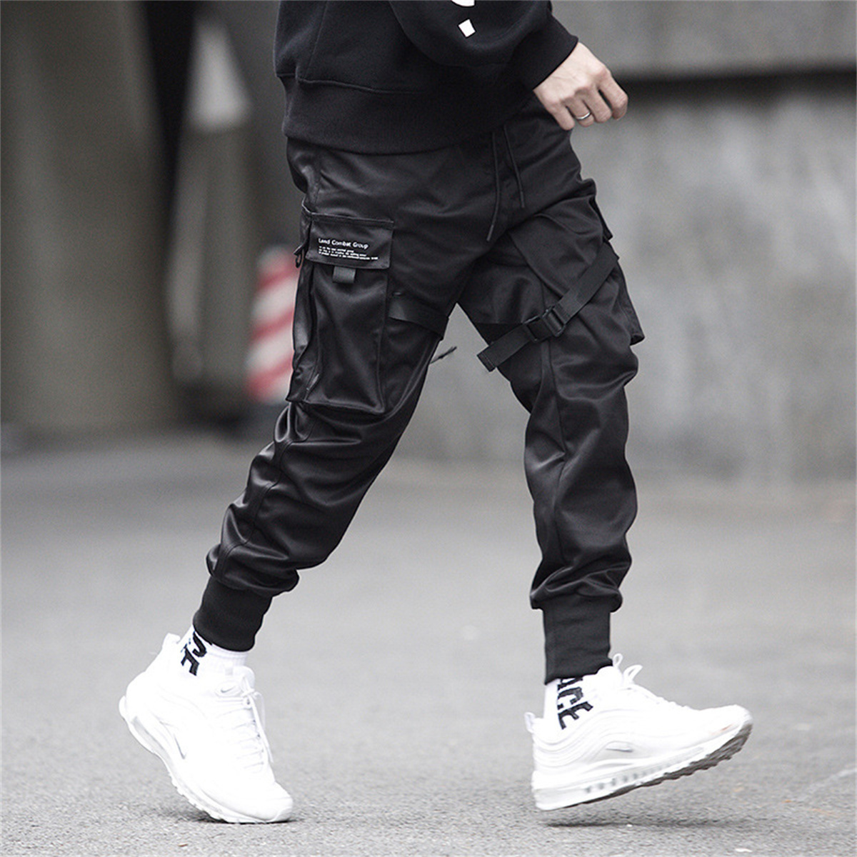 Pantaloni cargo hip-hop neri P - Streetwear Brand China recensione e prezzo