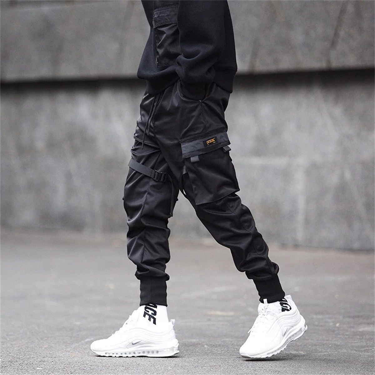 Pantaloni cargo hip-hop neri P - Streetwear Brand China recensione e prezzo