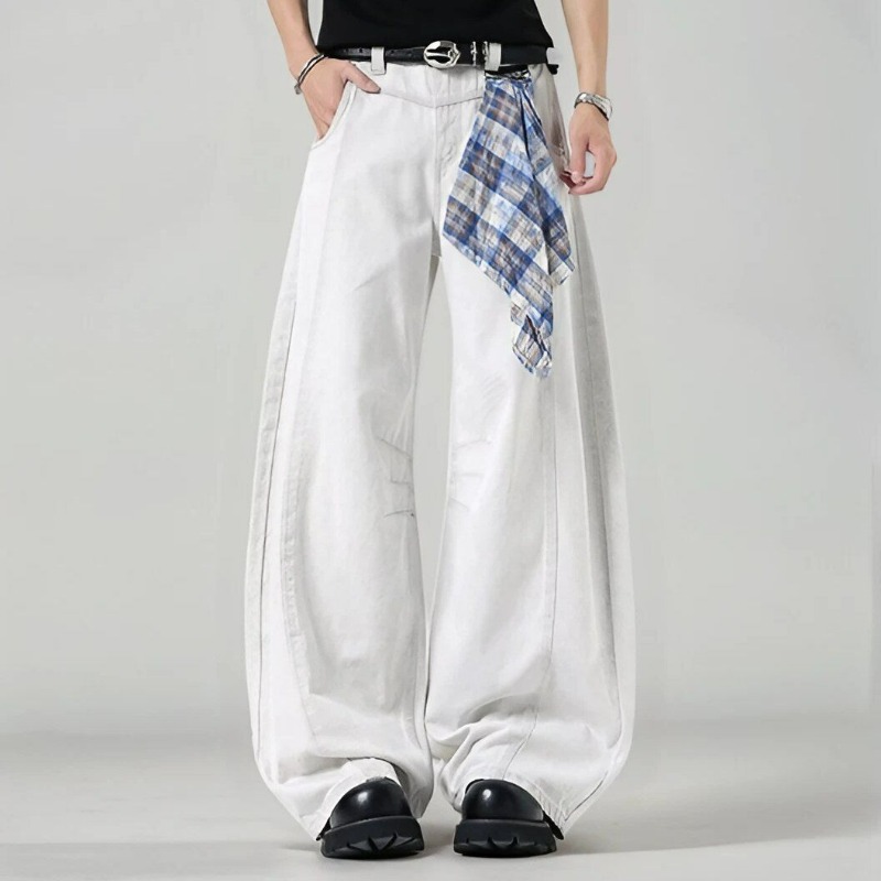 Pantaloni scozzesi larghi a ga - Streetwear Brand China recensione e prezzo