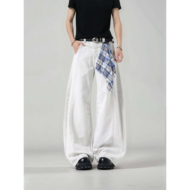 Pantaloni scozzesi larghi a ga - Streetwear Brand China recensione e prezzo