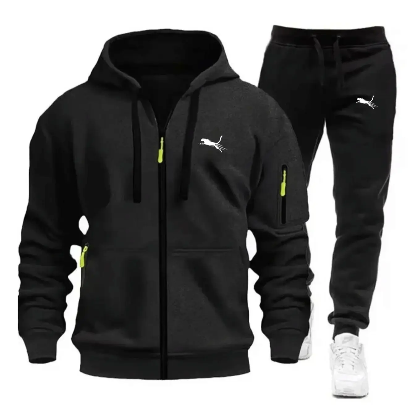 Tuta Sportiva Casual da Uomo c - Streetwear Zipper recensione e prezzo