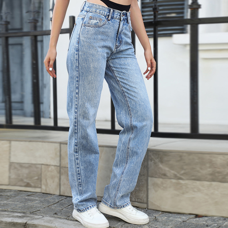 Jeans dritti con cuciture fint - Streetwear Outfit Brand recensione e prezzo
