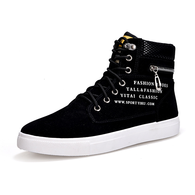 Scarpe da ginnastica alte nere - Streetwear Zipper recensione e prezzo