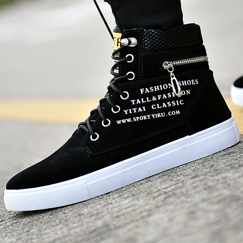 Scarpe da ginnastica alte nere - Streetwear Zipper recensione e prezzo
