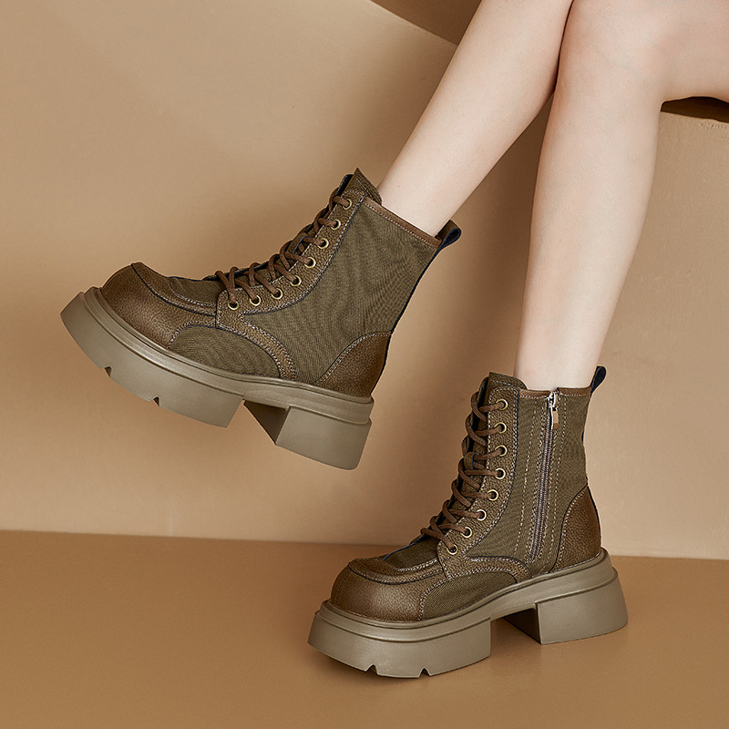 Stivaletti da Donna in Vera Pe - Streetwear Zipper recensione e prezzo